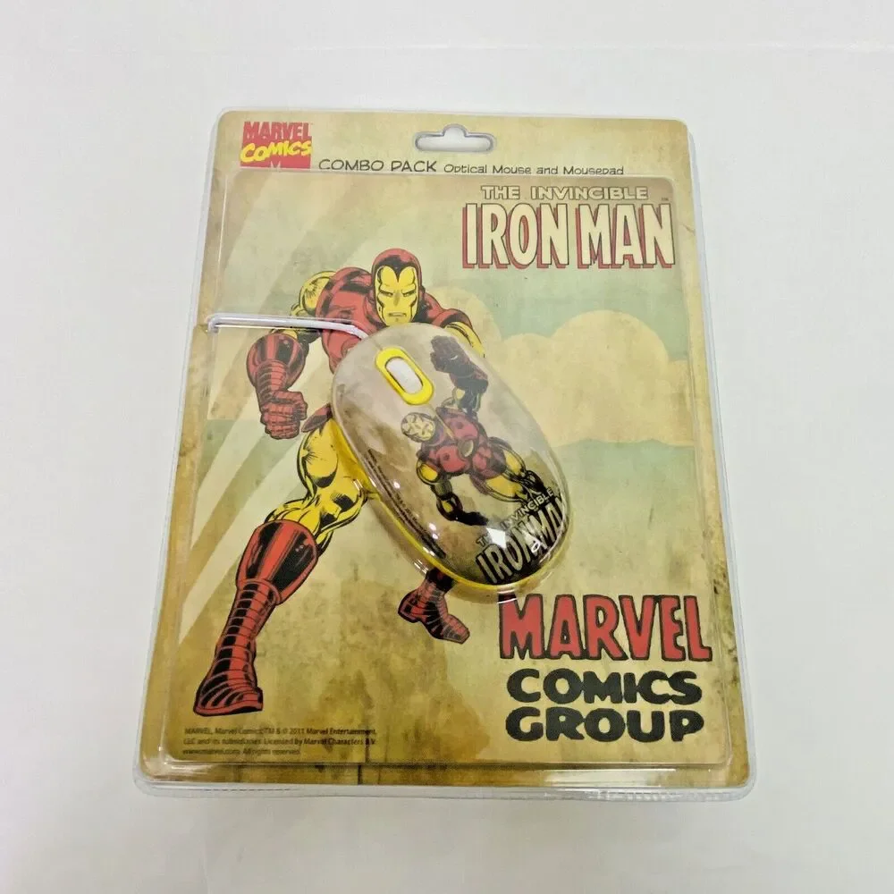 The Invincible Iron Man Computer Mouse & Mouse Pad 2011 Marvel Comics New Sealed